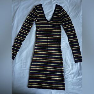 Striped Multicolor Mini Dress